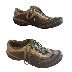 Merrell Floral Brown Lace Up Size 6‎ Womens Sneaker Shoes